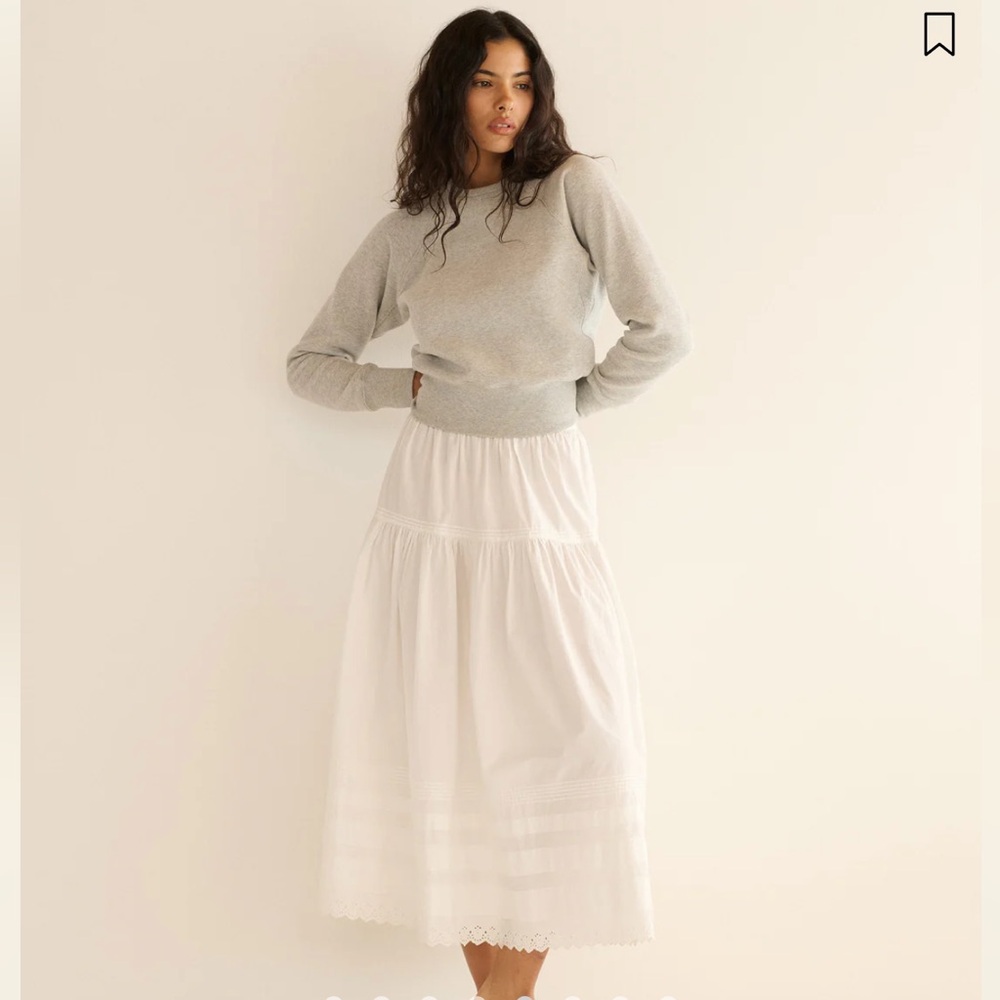 Doen Sebastiane Maxi Skirt powder white